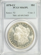 1878-CC $1 MS63PL