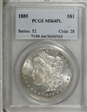 1885 $1 MS64PL