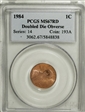 1984 1C Doubled Die Obverse MS67RD
