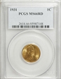 1931 1C MS66RD