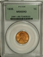 1935 1C MS65RD