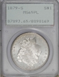 1879-S $1 MS65PL