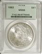 1883 $1 MS66