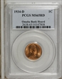 1934-D 1C MS65RD