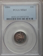1884 10C MS65