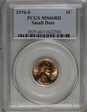 1970-S 1C Small Date MS66RD