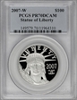 2007-W $100 Statue of Liberty PR70DCAM