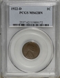 1922-D 1C MS62BN