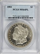 1884 $1 MS64PL