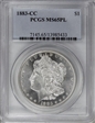 1883-CC $1 MS65PL