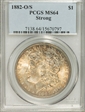 1882-O/S $1 Strong MS64