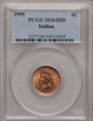 1909 1C Indian MS64RD