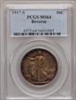1917-S 50C Reverse MS64