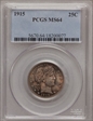 1915 25C MS64