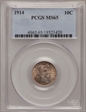 1914 10C MS65