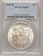 1921-D $1 MS65