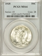 1935 50C MS66