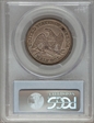 1846 50C Medium Date AU55
