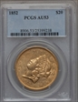 1852 $20 AU53