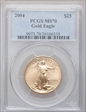 2004 $25 Gold Eagle MS70