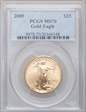 2005 $25 Gold Eagle MS70