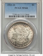 1921-D $1 MS66