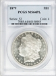 1879 $1 MS64PL