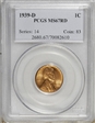 1939-D 1C MS67RD