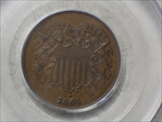 1864 2C Large Motto AU58BN