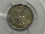1837 10C Seated, Large Date AU58