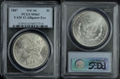 1887 $1 VAM 12, Alligator Eye MS63