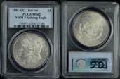 1891-CC $1 VAM 3, Spitting Eagle MS62