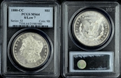 1880-CC $1 8/Low 7 MS64