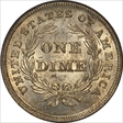 1837 10C Seated, Large Date MS64
