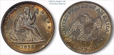 1838 25C Seated, No Drapery MS64