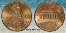 1994-D 1C MS67RD