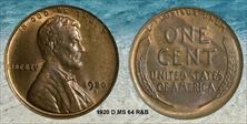 1920-D 1C MS64RB