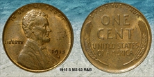 1915-S 1C MS63RB