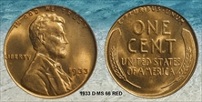 1933-D 1C MS66RD