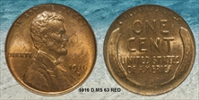1916-D 1C MS63RD