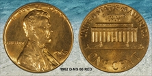1962-D 1C MS66RD