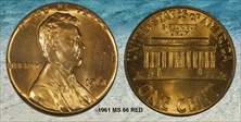 1961 1C MS66RD