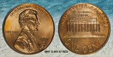 1997-D 1C MS67RD