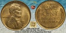 1909-S/S 1C S/Horizontal S MS64RD