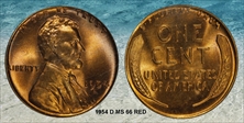1954-D 1C MS66RD