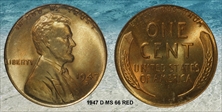 1947-D 1C MS66RD