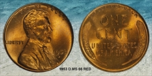 1953-D 1C MS66RD