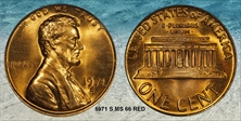 1971-S 1C MS66RD