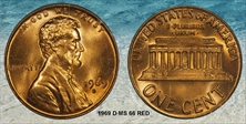 1969-D 1C MS66RD