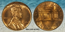 1964-D 1C MS66RD
